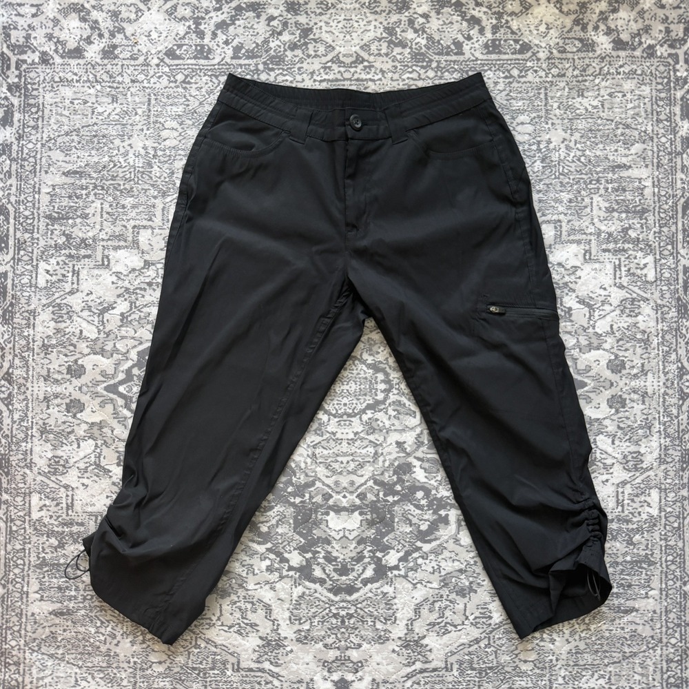 Eddie Bauer Women's Climalite/Travex Hiking Capri Pants size Size 6, Black